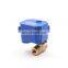 5v 12v 85-220v 9-35v 1/4' 1/2' 3/4' 1' ball electric motorised motor operated control valve  for irrigation