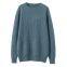 Custom Design Autumn Winter Crew Neck Knit Wool 100% Pure Cashmere Sweater For Men