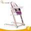 EN14988 multi-functional aluminum frame baby feeding high chair