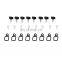 Wrangler  Hardtop Screw Kit Quick Removal Thumb Screws Nuts and Washer With D-Rings Tie down Anchors For YJ TJ JK