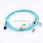 high quality 4 core MPO to LC Fiber Patchcord multi mode patch cord om3 mpo outdoor 4 fibras