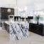 Modern White High Gloss Kitchen Cabinet With Island Design 2021 New