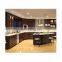 Custom I shaped euro antique wood white style small kitchen cabinet