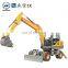 HW80L Wheel Excavator With 0.28m3 Bucket Capacity China Excavator Price For Sale