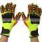 Flexible HPPE Nylon Liner Nitrile Anti Impact Cut Resistant Mechanical Working TPR Gloves