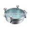 Stainless steel sanitary tank manway with sight glass tank manhole cover