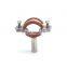 stainless steel sanitary 6inch pipe holder rubber tube pipe hanger