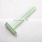 American  hotel mens green metal brass handle safety shaving private label razor