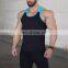 Wholesale Factory Direct Scooped Bottom Shaped Custom Logo Printed OEM Men's Custom Logo Gym Stringer Tank Top