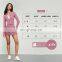 Side Pockets Long Zip Up Sleeve Sports Jackets Causal Women Gym Tight Custom Crop Tops 75nylon 25spandex
