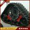 Retrofitting of large harvesters with anti sinking track chassis and anti slip measures