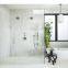 Hiseng custom design 10 mm frameless shower glass door stainless steel shower sliding door