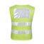 High gloss reflective workwear vest with front and rear surround reflective stripes. In stock wholesale support for logo customization