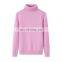 Luxury Lady Knitwear Europe Style Casual Turtleneck Chunky Winter Cashmere Sweater for Women