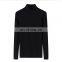 Fashionable 100% Cashmere Rib Knitting Jumper for Women High Neck Slim Fit Casual Style with Front Logo Solid Pattern for Winter