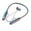 Neck Hanging Headset Multi Function TF Card MP3 Wireless Audio Earphones Stereo Bass BT TWS Sports Neckband Earphone