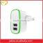 Double USB EU plug round pins adapters for Lenovo K3/K5/P1