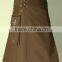 Active Men Utility Modern Kilt With Detachable Pockets On Both Side Made Of Cotton Cloth