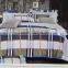 Pure cotton grid style 4pcs bedding set of king size