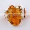 Amber Stone With Bezel Setting 925 Sterling Silver Bracelet, Silver Jewellery, Indian Handmade Silver Jewelry