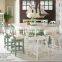 modern design dining room set white wooden dining table and chair