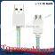 Supply Round Braided Cell Phone Charging Cable with LED Light