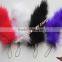Wholesale Cheap Marabou Turkey Feather String Doll Keychain And Feather String Doall Characters For Decorations