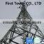Manufacturer self supporting steel lattice communication tower
