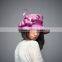 100% purple sinamay church hats