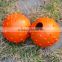 High quality squeaky spike ball rubber dog toy