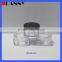 Square Plastic Clear Powder Jar Packaging,Square Clear Powder Jar