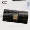 Three folders purse European style crocodile wallet for ladies factory in Guangzhou