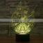 The new 3D colorful night light, three-dimensional light and seven light