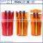 Double wall starbucks thermal tumbler inner steel outer plastic travel tumbler wholesale