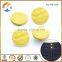 Yellow Press Engraved Logo Metal Snap Jean Button