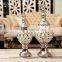 European silver plated novelty ceramic storage jars for home deco