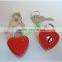 New design Decorative heart shape metal Padlock for bag accessories