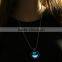 Fancy smile design Hallowma charm jewellery night lights pendant necklace