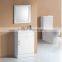 Double basin small free standing european modern bathroom vanity