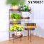 Home decorative tall iron wall flower stand