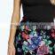 Rose floral women short shorts