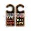 Cost-Effective hot-stamping home decoration room sublimation mdf door signs hanger