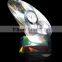 Fashion Horseshoe Glass Crystal Desk Clock With CAMRY Logo