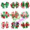 Made In China Christmas Style Handmade Artificial Hair Bow For Baby Christmas Gift