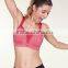 sublimation printed womens active wear supplex plus size sports bra
