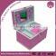 Custom Double Drawers Glass Mirror Pakaging Box & Black Packaging Jewelry Box Key Lock