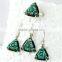Morning Frost !! Turquoise 925 Sterling Silver Jewelry Set, Silver Jewellery India, Gemstone Silver Jewellery