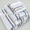 Soft cotton terry Light blue color 3 colors jacquard face towel