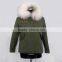 2016 new hot selling parka jacket with real fox fur collar