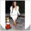 Kim Kardashian sexy slit long cotton dress casual 2015